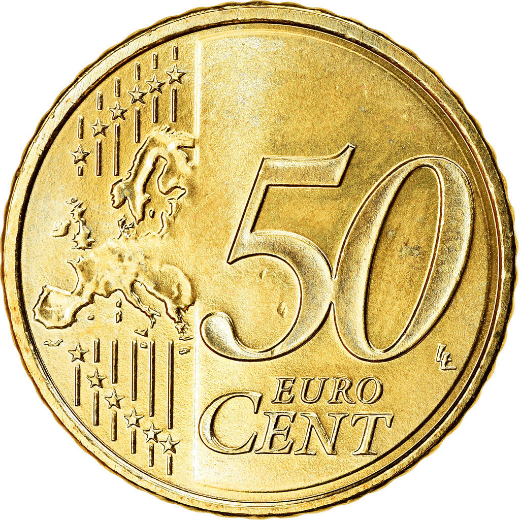 Netherlands, 50 Euro Cent, 2010, AU(55-58), Brass, KM:270