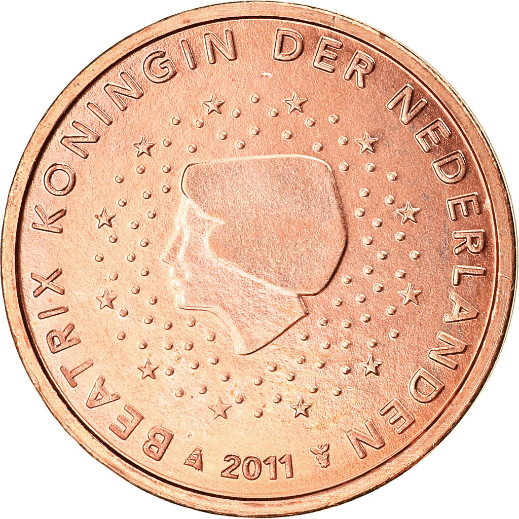 Niederlande, 2 Euro Cent, 2011, VZ, Copper Plated Steel, KM:235