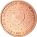 Niederlande, 2 Euro Cent, 2011, VZ, Copper Plated Steel, KM:235