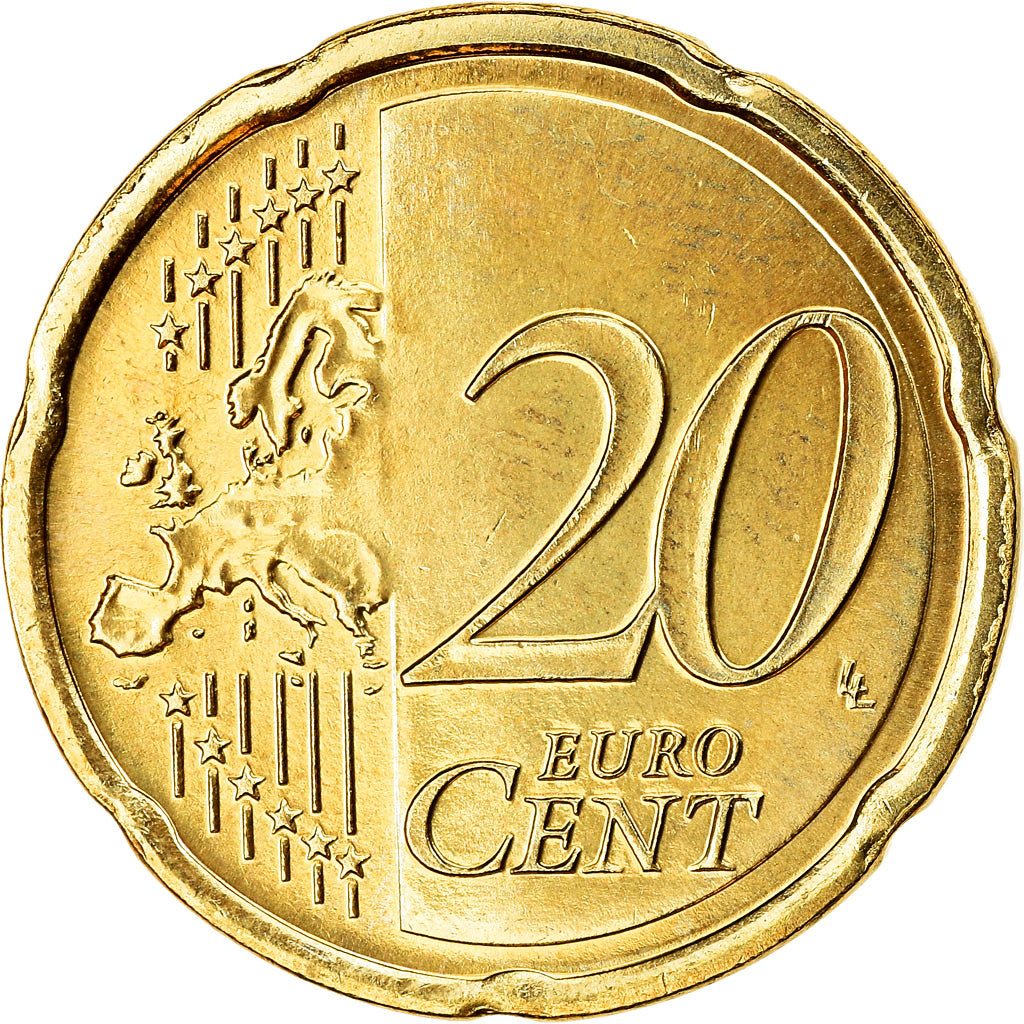 Holandia, 20 Euro Cent, 2011, Utrecht, AU(55-58), Mosiądz, KM:269