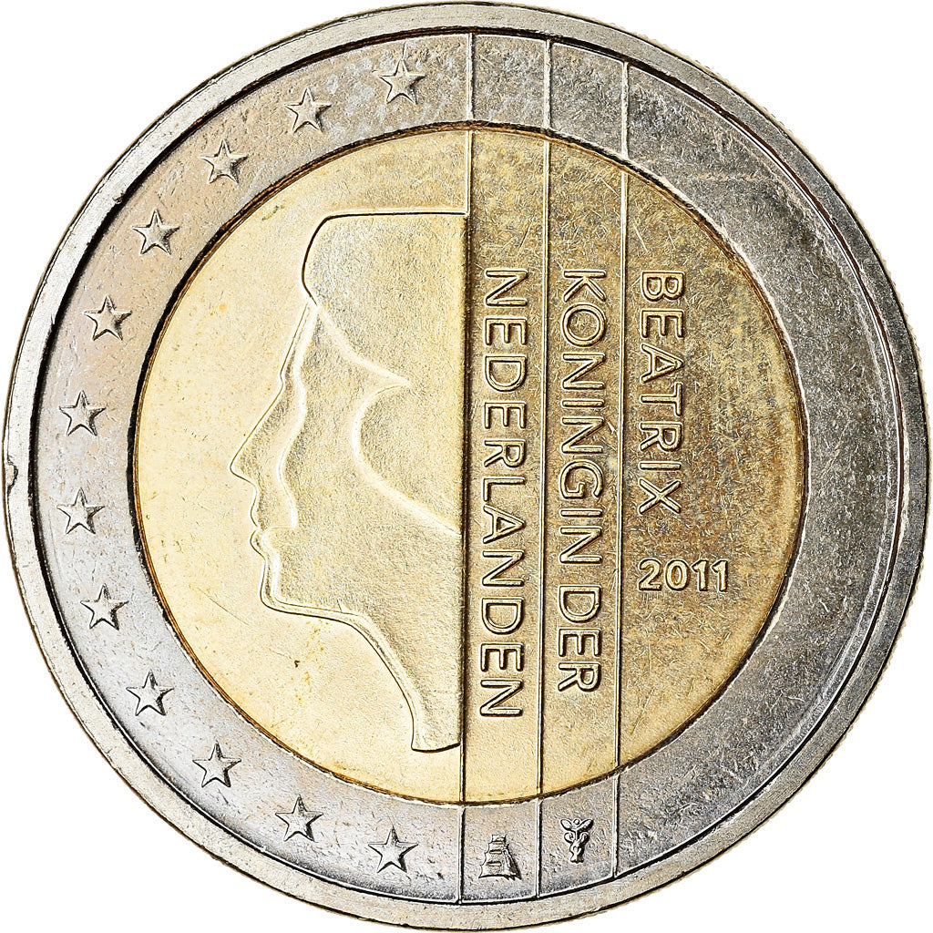 Paesi Bassi, 2 Euro, 2011, SPL-, Bi-metallico, KM:272