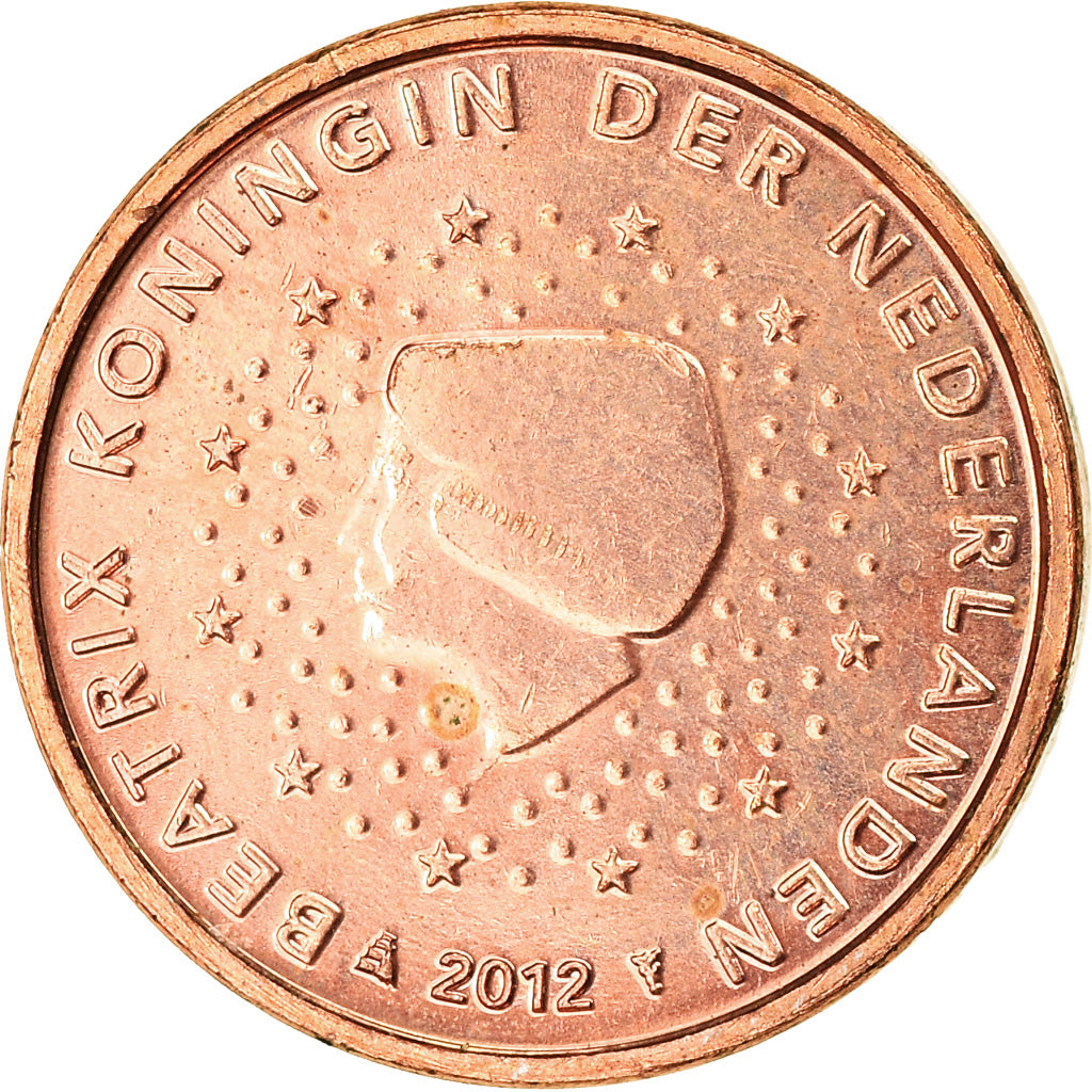 Netherlands, Euro Cent, 2012, AU(55-58), Copper Plated Steel, KM:234