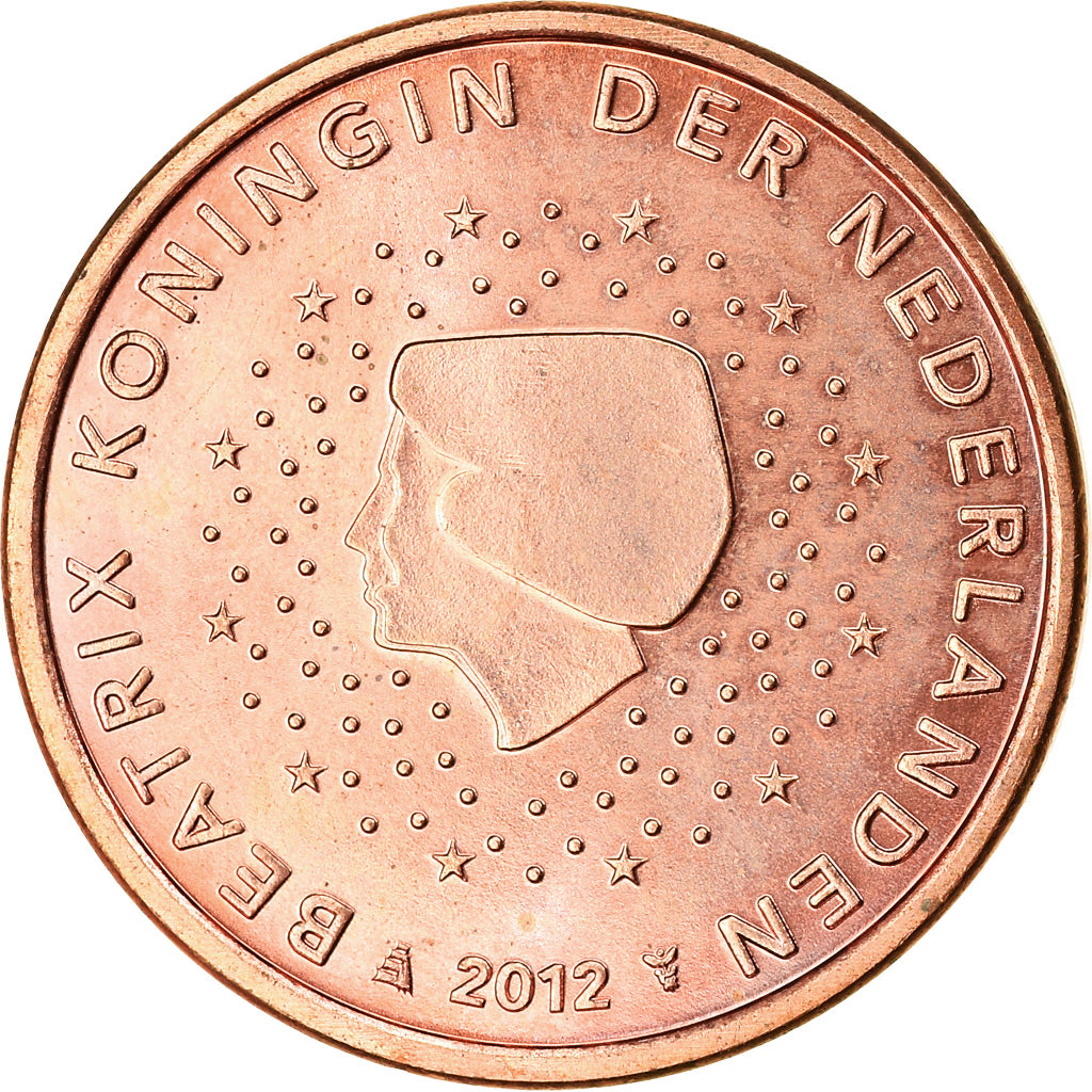Netherlands, 5 Euro Cent, 2012, AU(55-58), Copper Plated Steel, KM:236