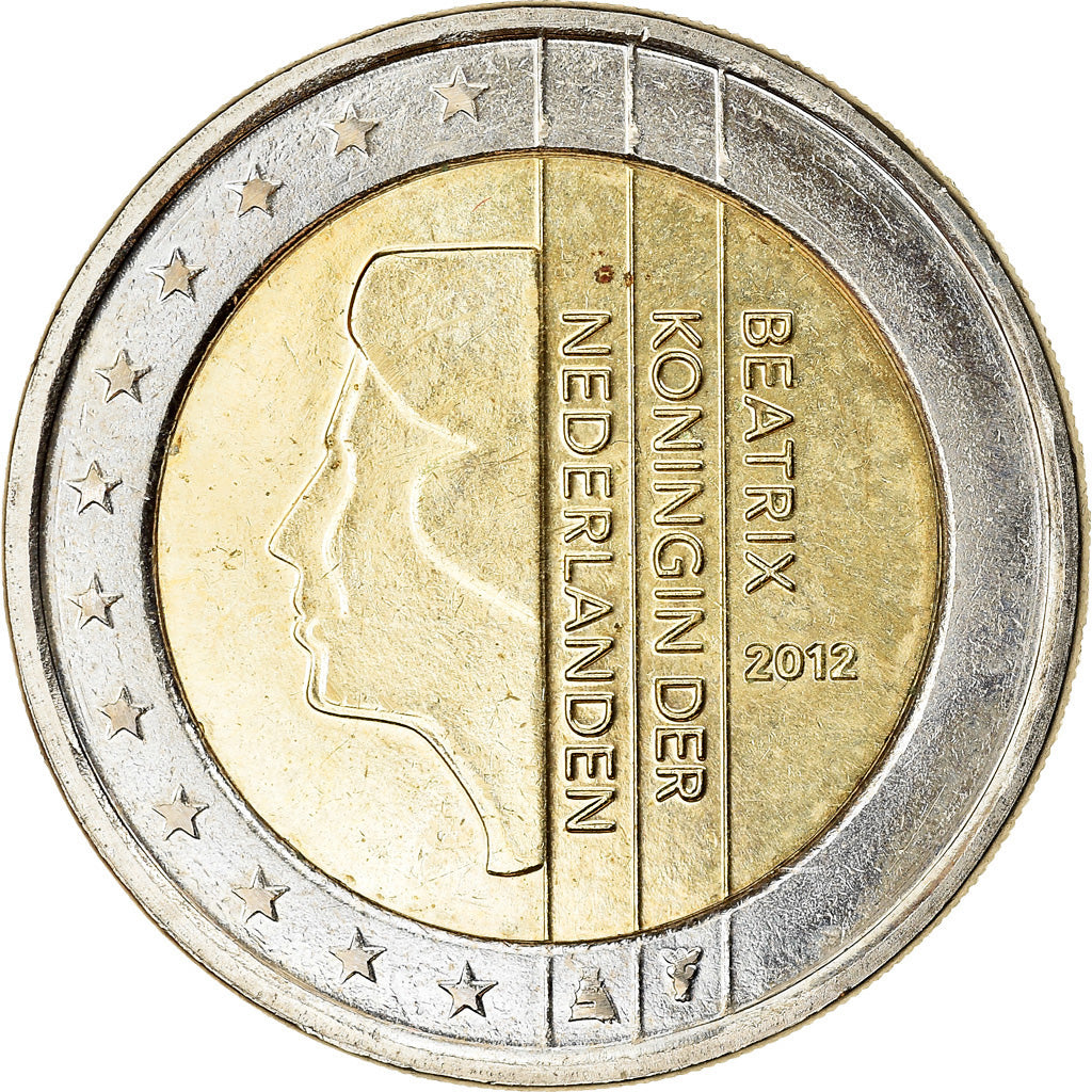 Niederlande, 2 Euro, 2012, VZ, Bi-Metallic, KM:272