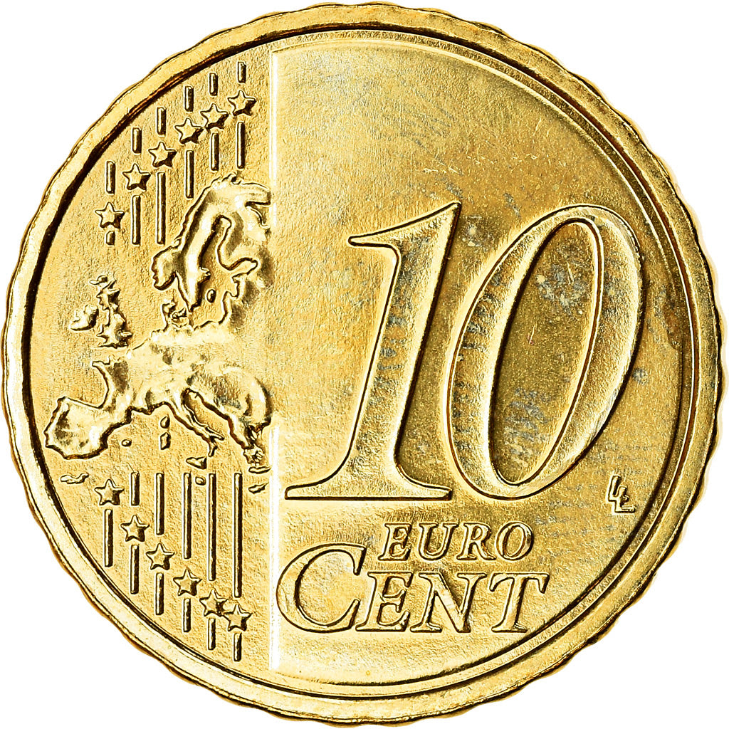 Niederlande, 10 Euro Cent, 2013, VZ, Messing, KM:268