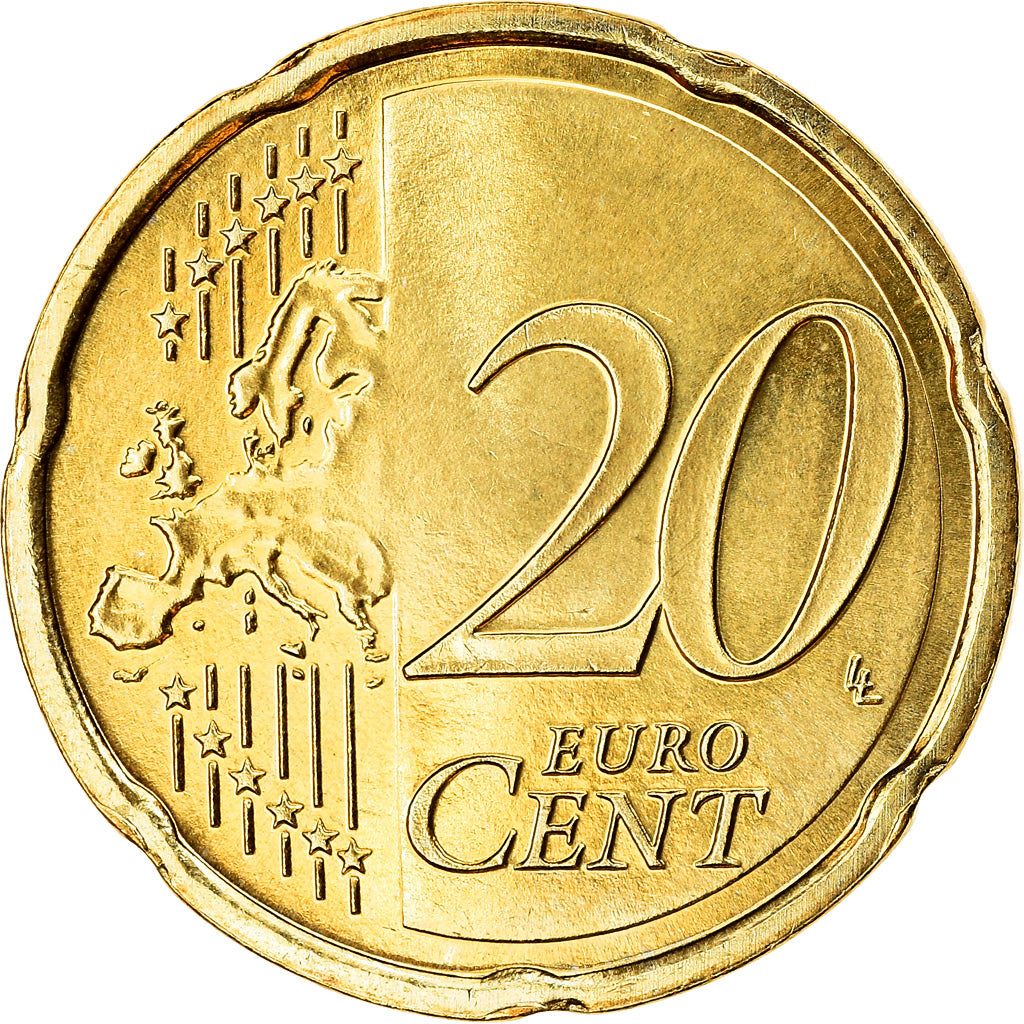 Niederlande, 20 Euro Cent, 2013, VZ, Messing, KM:269