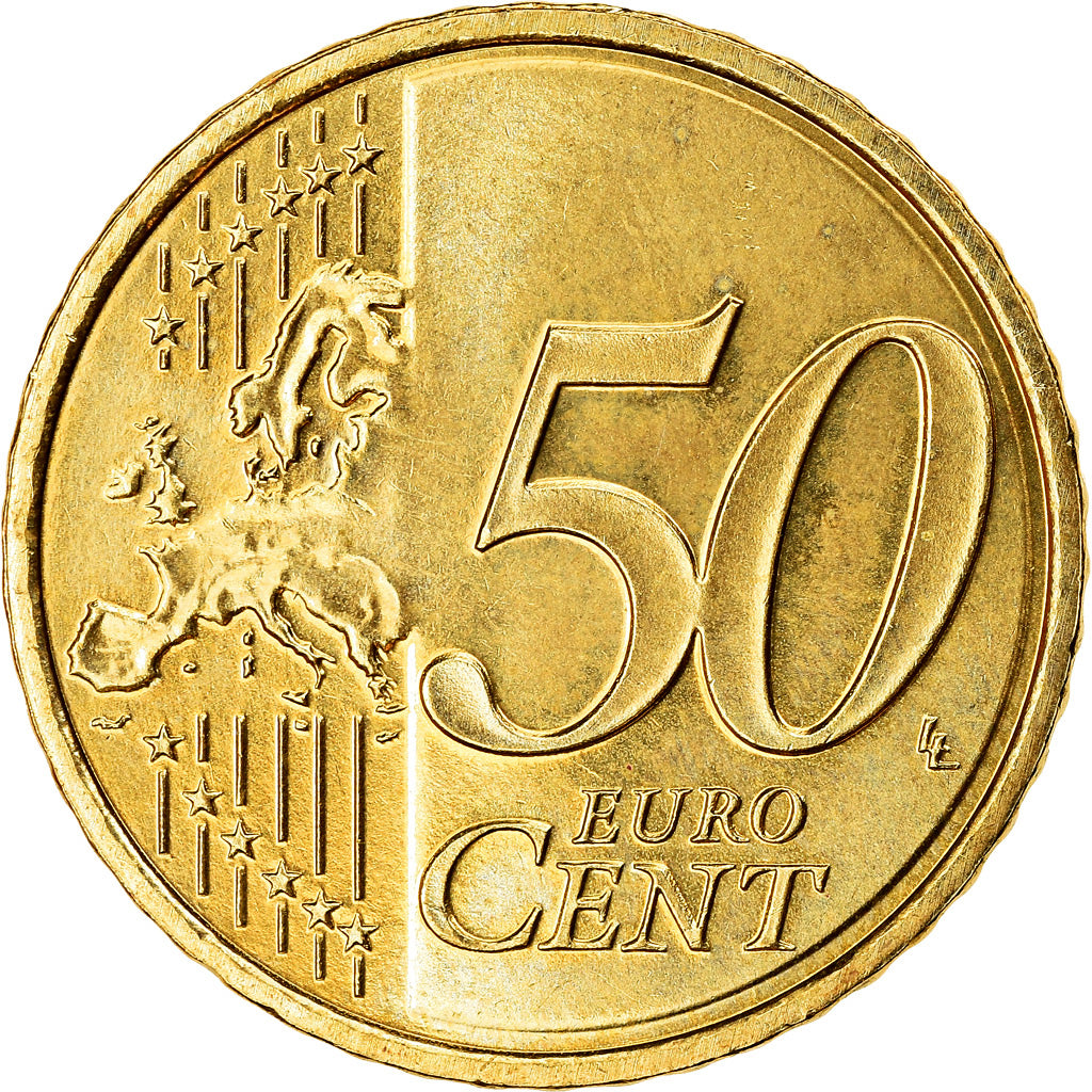 Holandia, 50 Euro Cent, 2013, Utrecht, AU(55-58), Mosiądz, KM:270