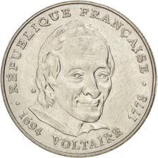 FRANCE, Voltaire, 5 Francs, 1994, Paris, KM #1063, AU(50-53), Nickel, 29,...