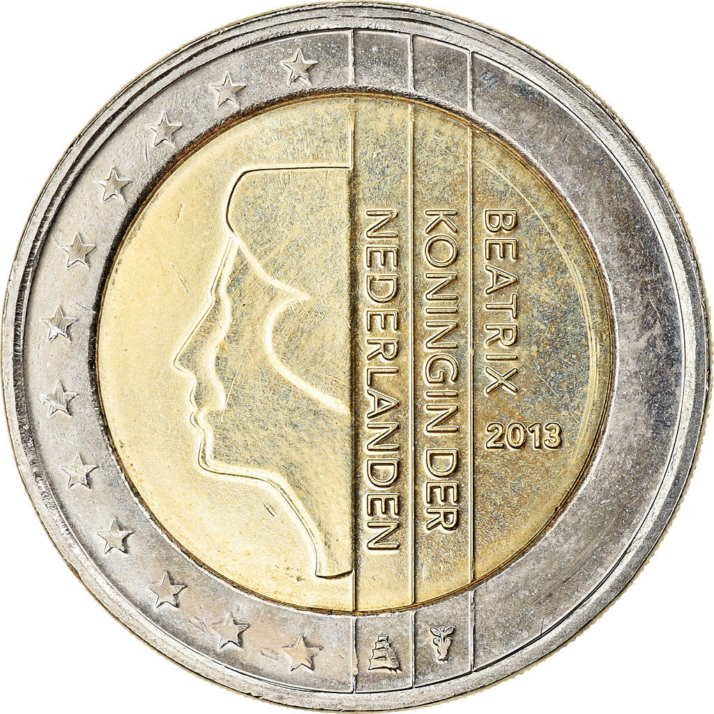 Paesi Bassi, 2 Euro, 2013, SPL-, Bi-metallico, KM:272