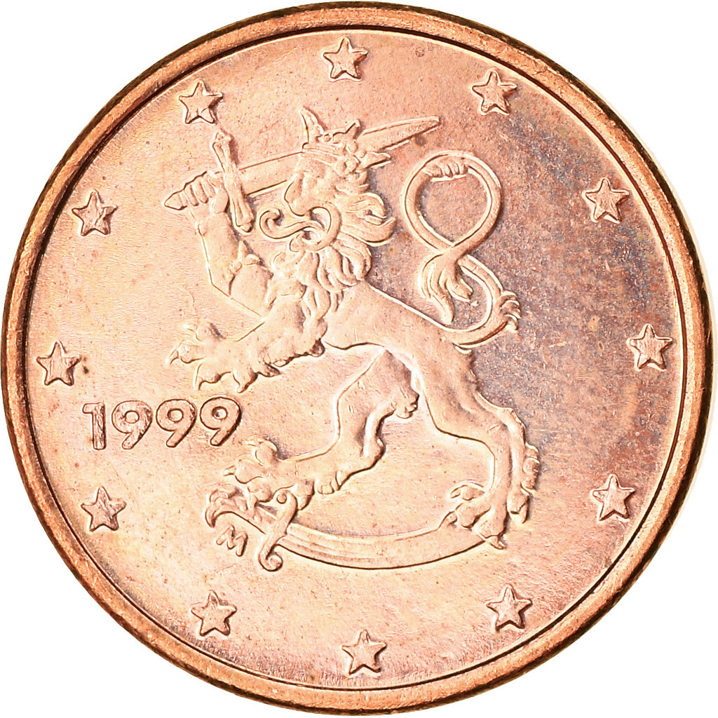 Finland, Euro Cent, 1999, AU(55-58), Copper Plated Steel, KM:98