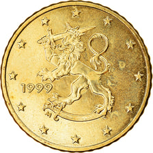 Finlandia, 50 Euro Cent, 1999, SPL-, Ottone, KM:103