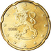 Finnland, 20 Euro Cent, 2000, VZ, Messing, KM:102