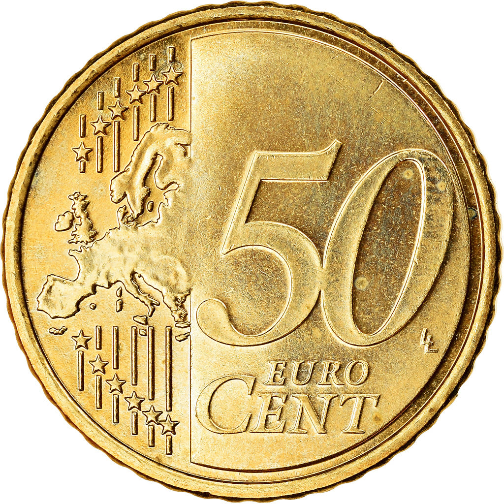 Finlandia, 50 Euro Cent, 2007, EBC, Latón, KM:128