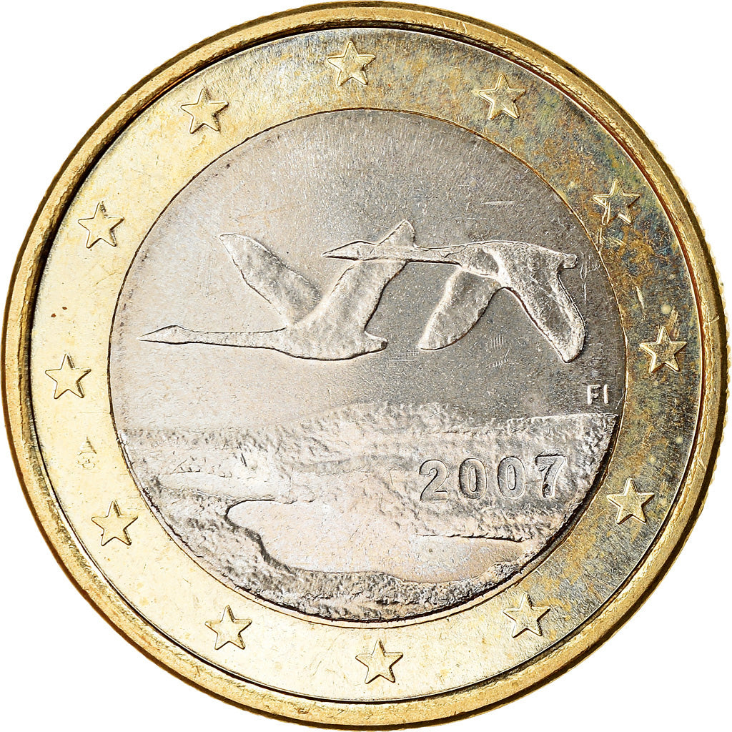 Finland, Euro, 2007, AU(55-58), Bi-Metallic, KM:129