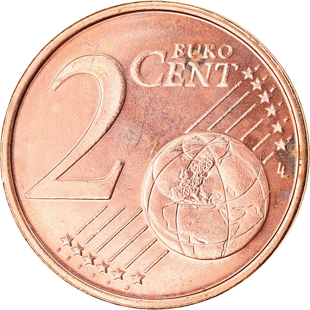 Finlandia, 2 Euro Cent, 2008, Vantaa, AU(55-58), Miedź platerowana stalą