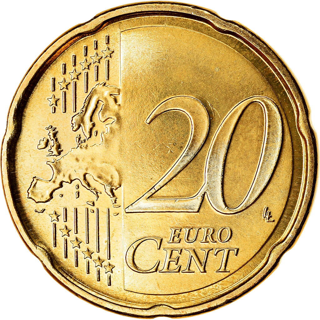 Finland, 20 Euro Cent, 2010, AU(55-58), Brass, KM:127