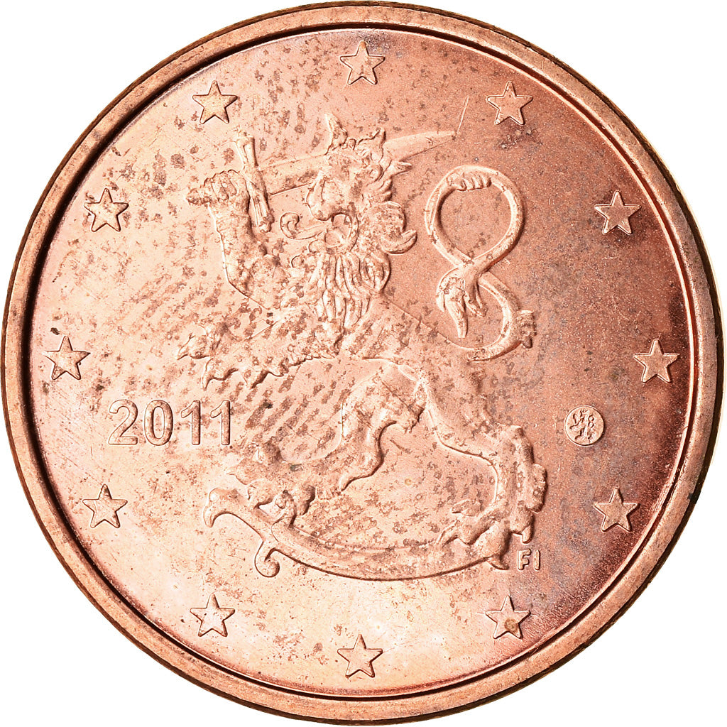 Finland, 5 Euro Cent, 2011, ZF+, Copper Plated Steel, KM:100