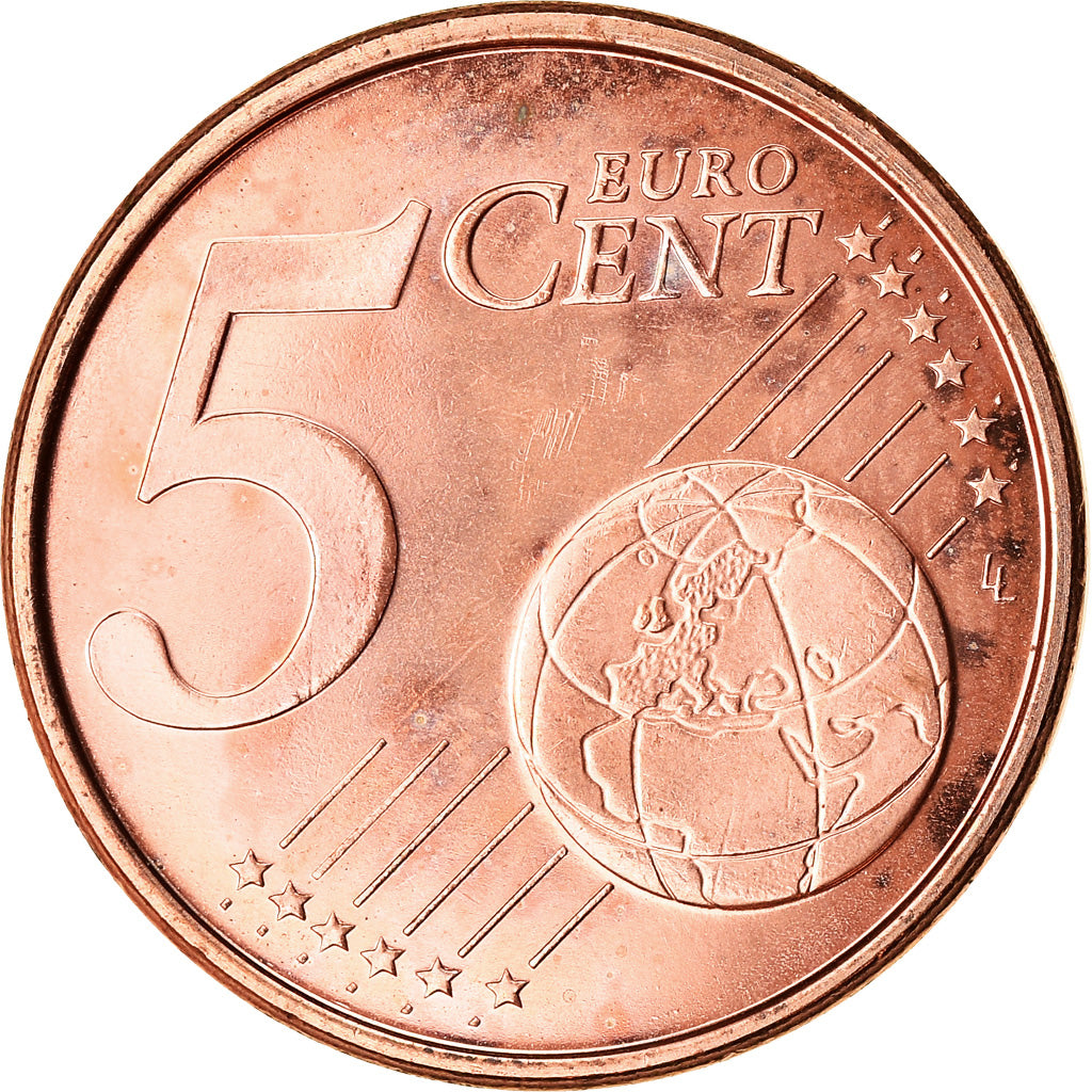 Finlandia, 5 Euro Cent, 2012, EBC, Cobre chapado en acero, KM:100