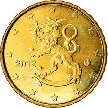 Finland, 10 Euro Cent, 2012, AU(55-58), Brass, KM:126