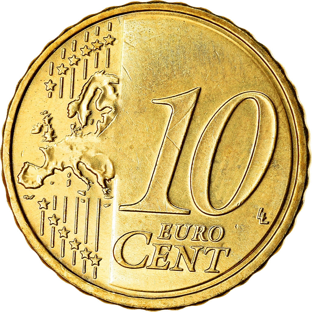 Finlandia, 10 Euro Cent, 2014, AU(55-58), Mosiądz