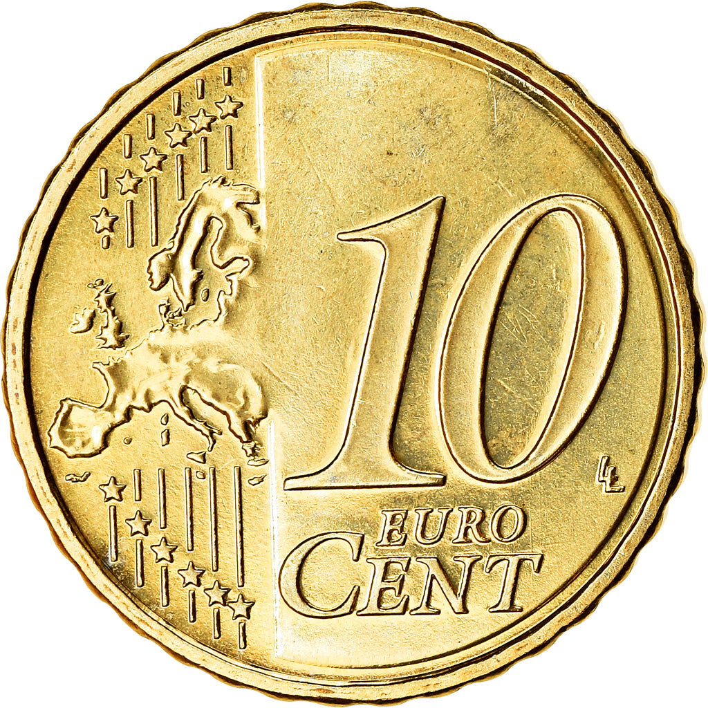 Finlândia, 10 Euro Cent, 2017, AU(55-58), Latão
