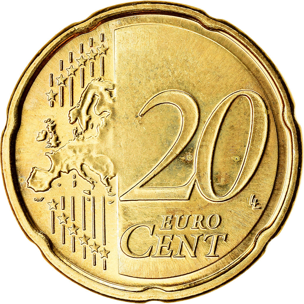 Finland, 20 Euro Cent, 2016, AU(55-58), Brass