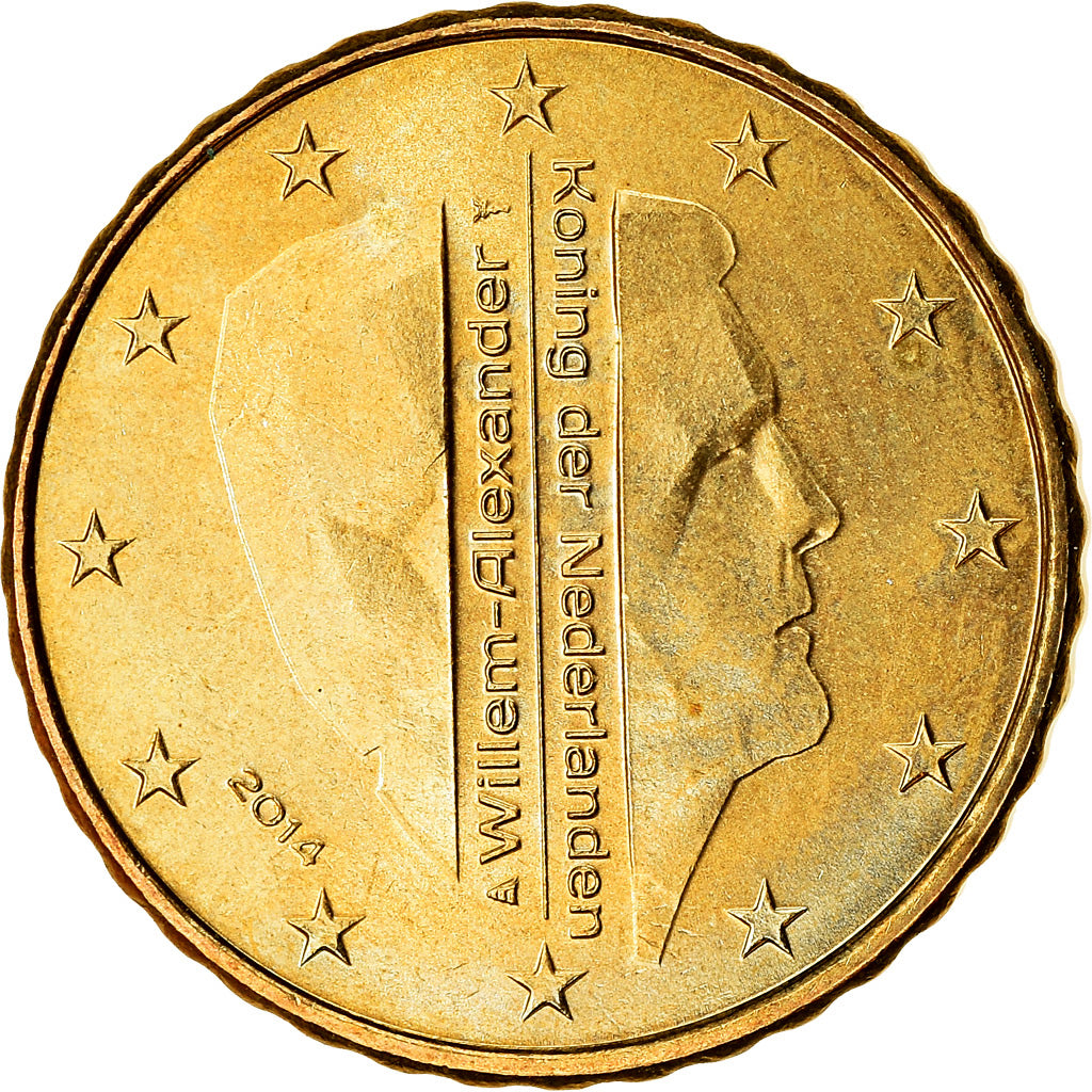 Niederlande, 10 Euro Cent, 2014, VZ, Messing