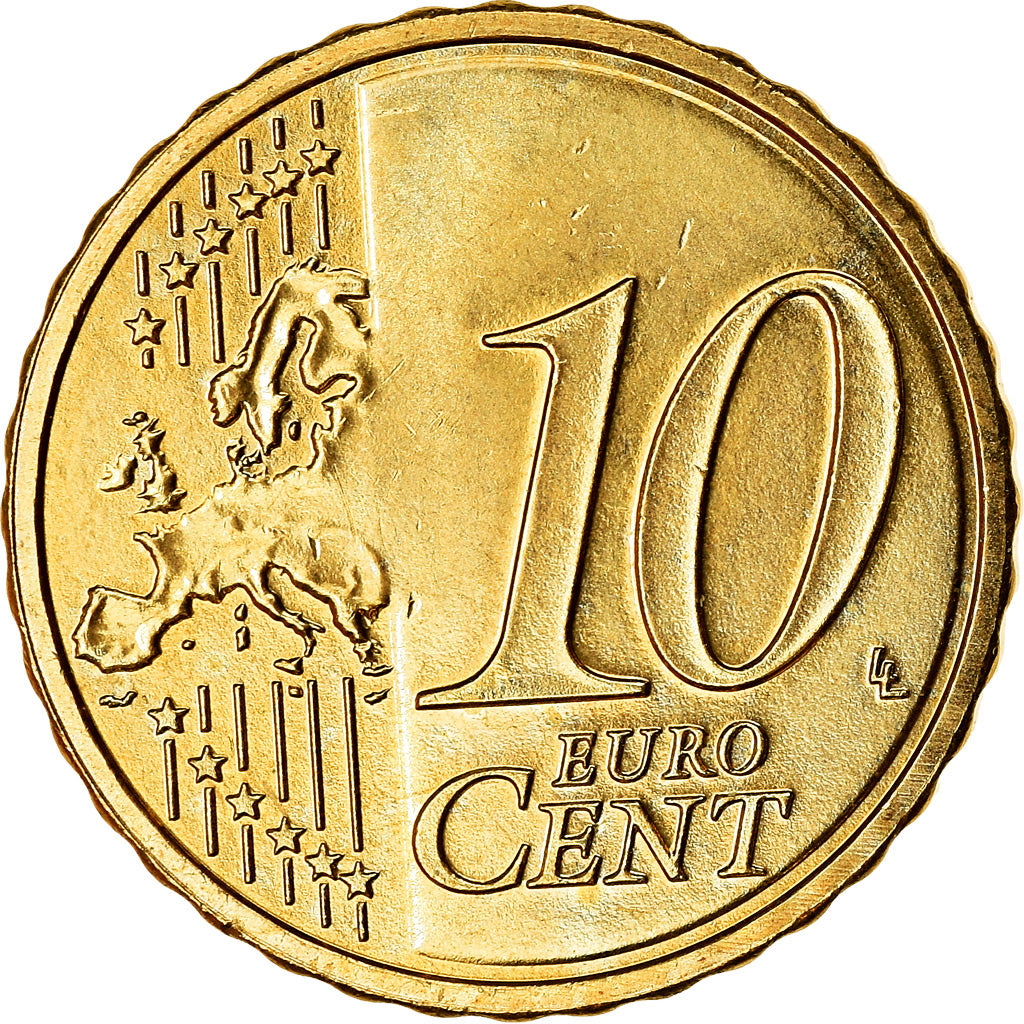 Holandia, 10 Euro Cent, 2017, AU(55-58), Mosiądz
