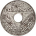 FRANCE, État français, 20 Centimes, 1944, KM #900.2a, VF(30-35), Iron, Gadoury #