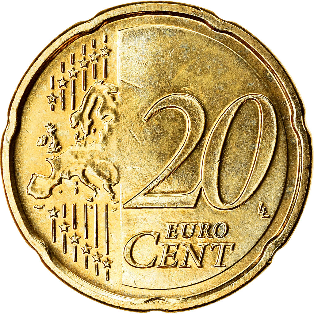 Países Bajos, 20 Euro Cent, 2017, EBC, Latón