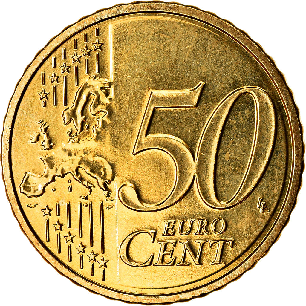 Holandia, 50 Euro Cent, 2014, AU(55-58), Mosiądz