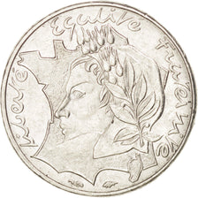 FRANCE, Jimenez, 10 Francs, 1986, KM #959, AU(55-58), Nickel, 21, Gadoury #824,.