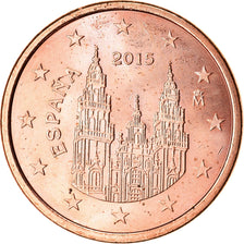 Spain, 5 Euro Cent, 2015, MS(63), Copper Plated Steel
