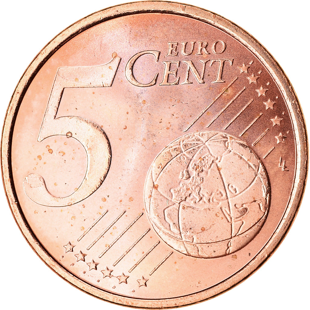 Spain, 5 Euro Cent, 2015, MS(63), Copper Plated Steel