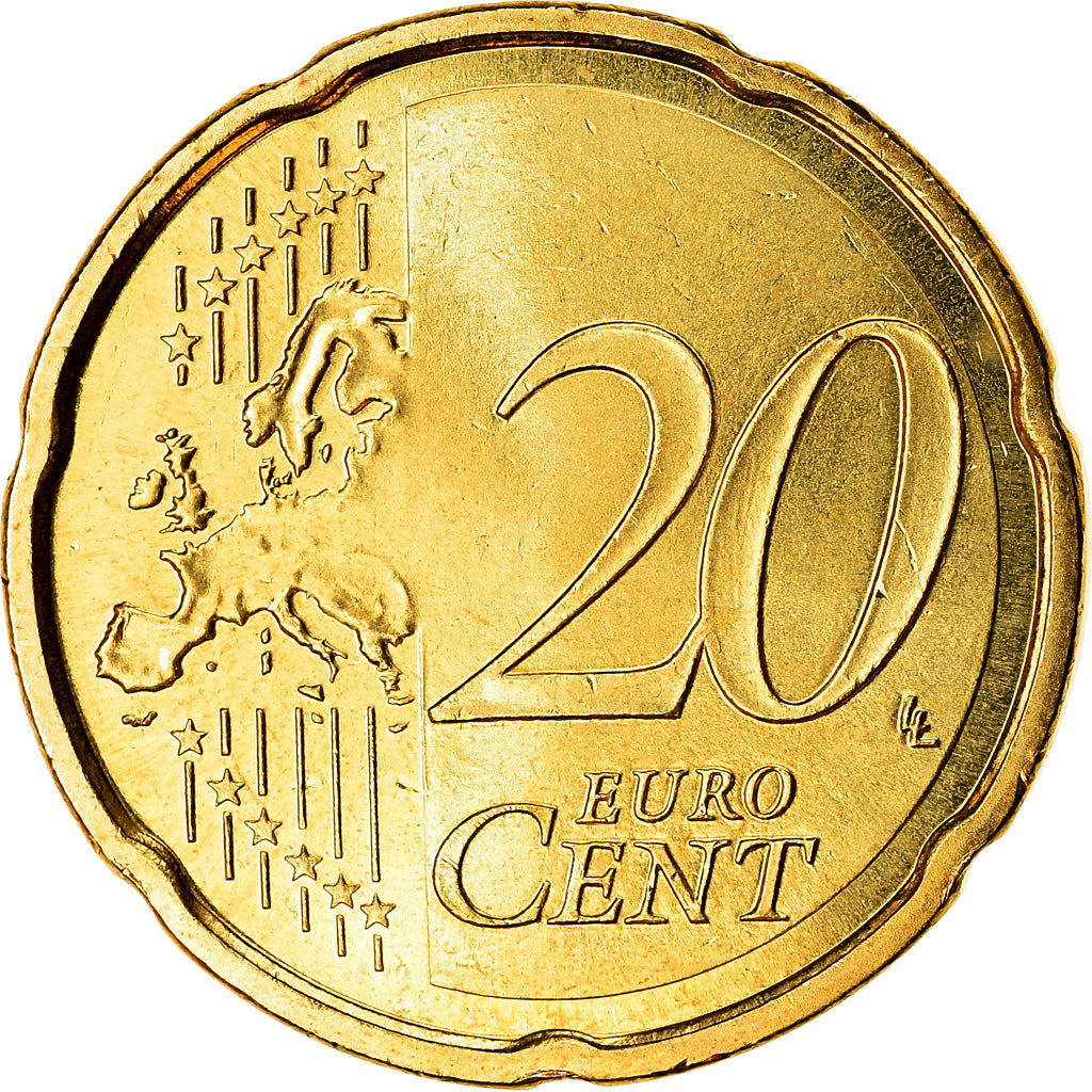 España, 20 Euro Cent, 2016, SC, Latón