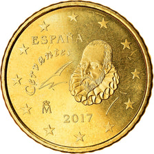España, 50 Euro Cent, 2017, SC, Latón