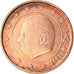 Belgium, Euro Cent, 2001, EF(40-45), Copper Plated Steel, KM:224