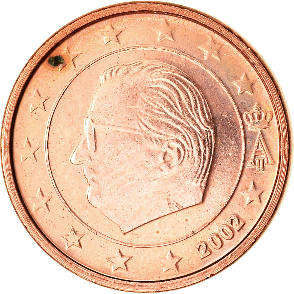 Belgio, Euro Cent, 2002, SPL, Acciaio placcato rame, KM:224
