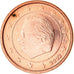 Belgio, Euro Cent, 2002, SPL, Acciaio placcato rame, KM:224