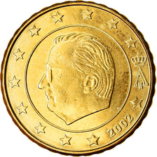 Belgio, 10 Euro Cent, 2002, SPL-, Ottone, KM:227
