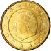 Belgio, 10 Euro Cent, 2002, SPL-, Ottone, KM:227