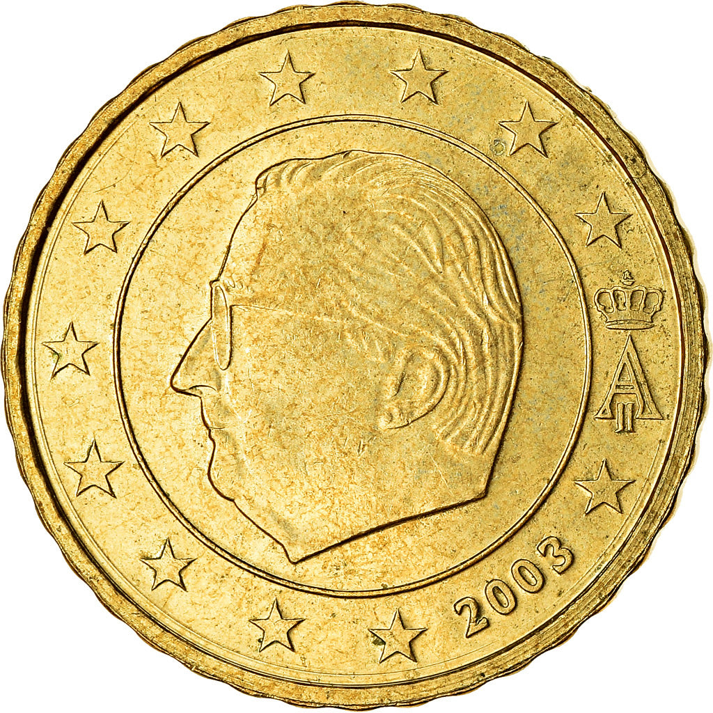 Belgien, 10 Euro Cent, 2003, SS, Messing, KM:227