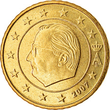 Belgio, 50 Euro Cent, 2007, SPL, Ottone, KM:244