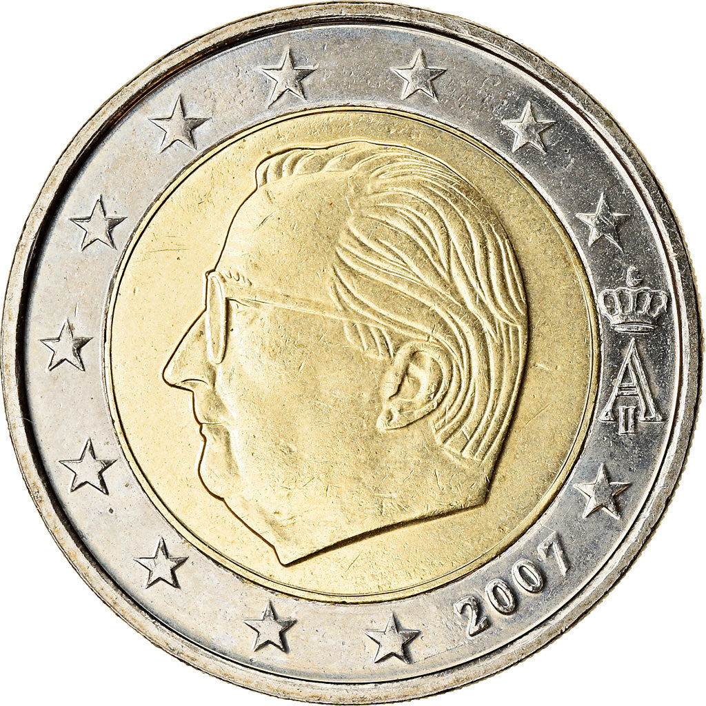Belgio, 2 Euro, 2007, SPL, Bi-metallico, KM:246