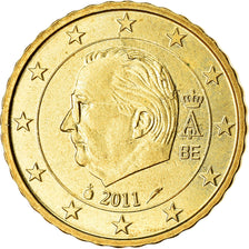 Belgium, 10 Euro Cent, 2011, AU(55-58), Brass, KM:277