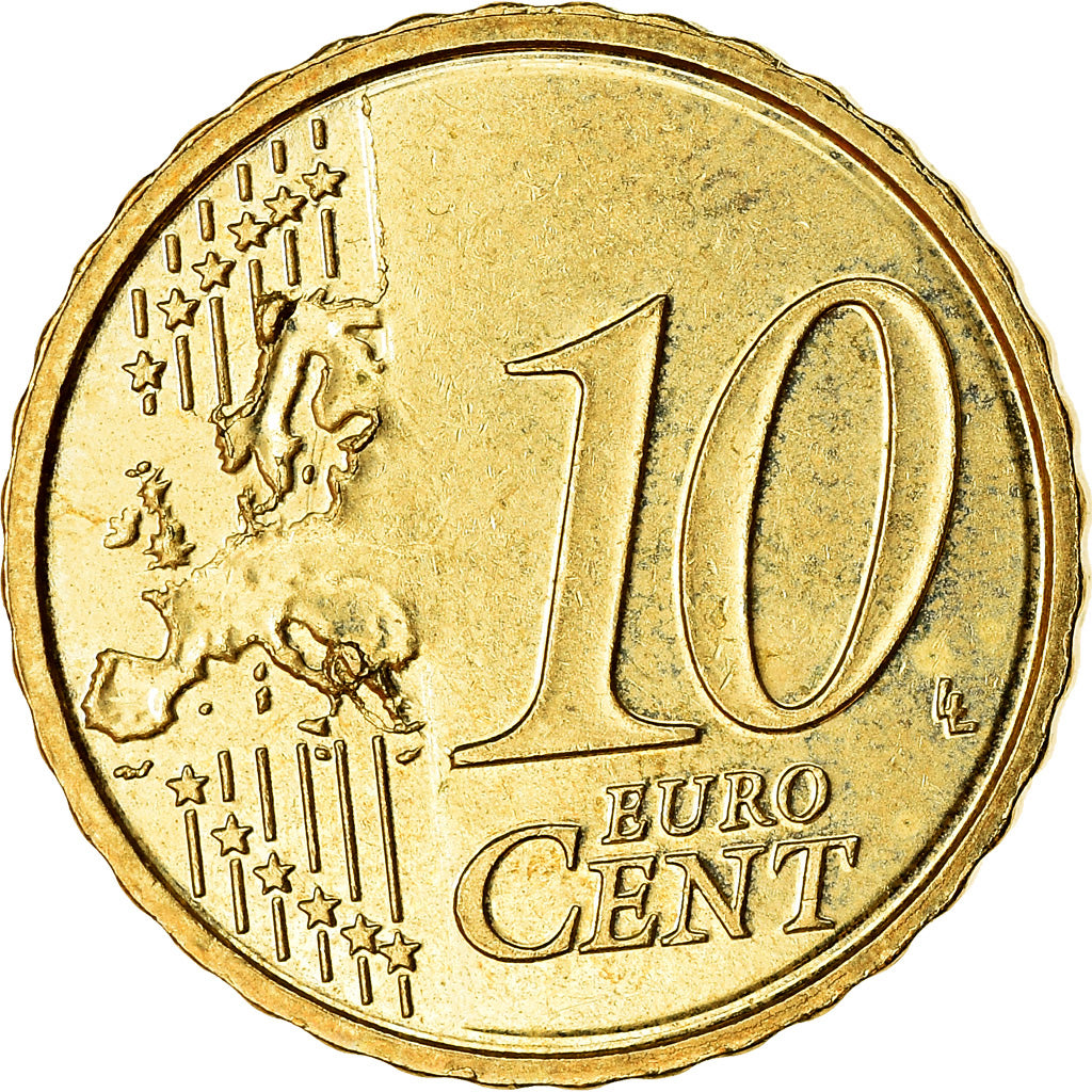 Belgium, 10 Euro Cent, 2011, AU(55-58), Brass, KM:277