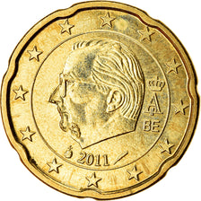 Belgien, 20 Euro Cent, 2011, SS, Messing, KM:278