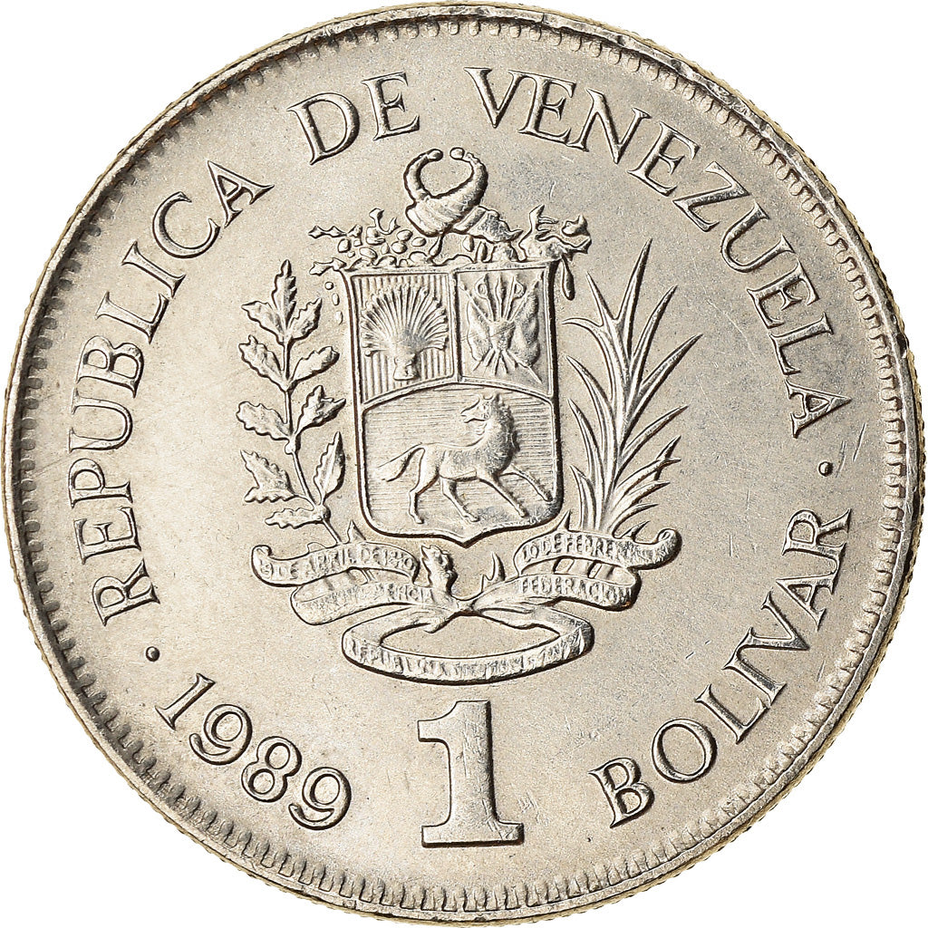 Moeda, Venezuela, Bolivar, 1989, Werdohl, Vereinigte Deutsche Metallwerke