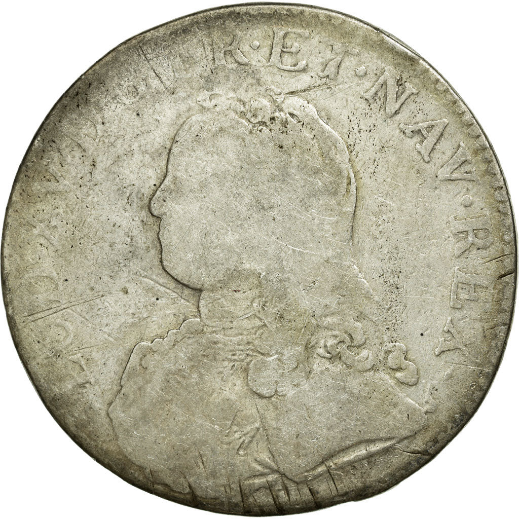 Coin, France, Ecu, Rouen, VG(8-10), Silver, Gadoury:321