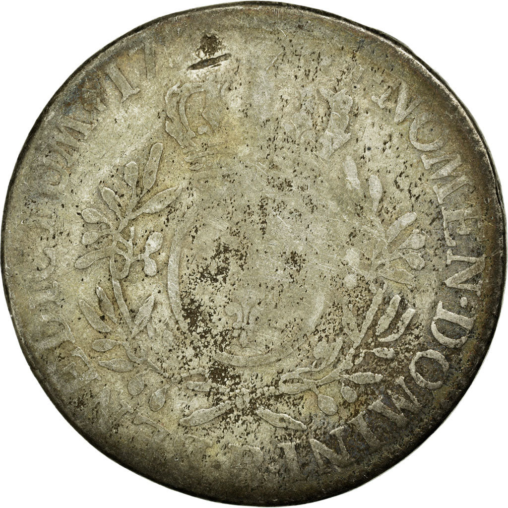 Coin, France, Ecu, Rouen, VG(8-10), Silver, Gadoury:321